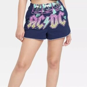AC/DC Women's Bold Navy Graphic Shorts